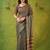 grey narayanpet woven cotton saree