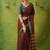 brown narayanpet woven cotton saree