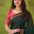 green narayanpet woven cotton saree