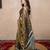 copper zari linen saree