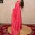 pink tikli work saree