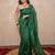 green tikli work saree