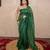 green tikli work saree