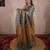 green saree with zari stripes