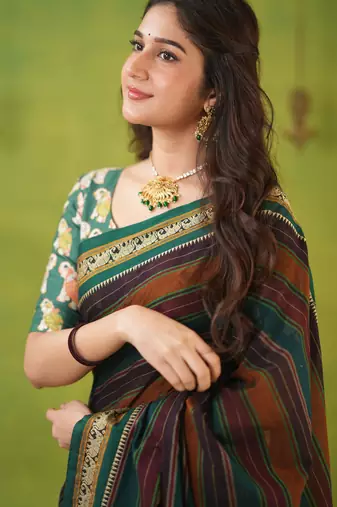 multi narayanpet woven cotton saree