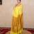yellow saree with hand embroidery