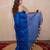 blue tikli work saree