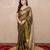 copper saree with temple border