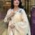 White Women's Cotton Fabric Straight Kurta, Pant and Dupatta Set