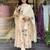 White Women's Cotton Fabric Straight Kurta, Pant and Dupatta Set