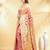blush pink katan banarasi silk blend saree with golden zari weaving