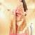 blush pink katan banarasi silk blend saree with golden zari weaving