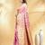 pink katan banarasi silk blend saree with golden zari weaving