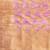pink katan banarasi silk blend saree with golden zari weaving