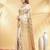 white katan banarasi silk blend saree with golden zari weaving