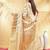 white katan banarasi silk blend saree with golden zari weaving