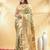 pistachio green katan banarasi silk blend saree with golden zari weaving