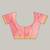 baby pink katan banarasi silk blend saree with golden zari weaving