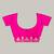 rani pink katan banarasi silk blend saree with gold zari weaving