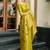 Light green woven floral silk blend zari weaving paithani saree