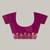 magenta katan banarasi silk blend saree with gold zari weaving
