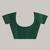 bottle green katan banarasi silk blend saree with gold zari weaving