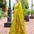 Light green woven floral silk blend zari weaving paithani saree