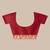 dark red katan banarasi silk blend saree with antique gold zari weaving