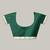 green katan banarasi silk blend saree with golden zari and buta design