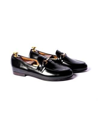 Blak solid loafers 1