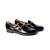 Blak solid loafers