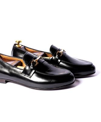 Blak solid loafers 2