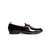 Blak solid loafers