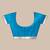 sky blue katan banarasi silk blend saree with gold zari weaving