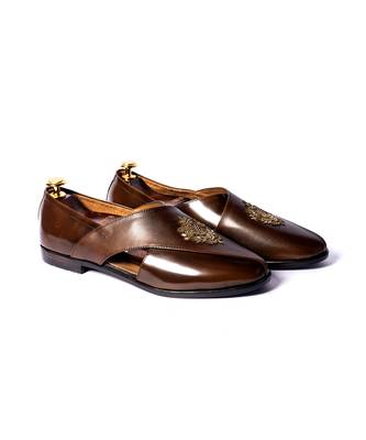 Brown woven Sandals 1