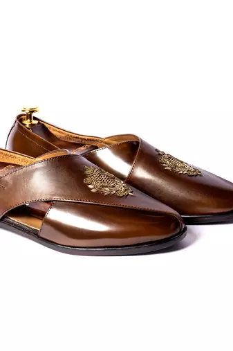 Brown woven Sandals