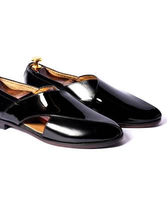 Black solid Sandals 2