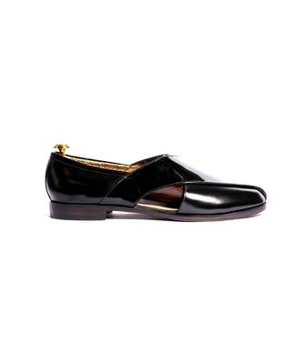 Black solid Sandals 4