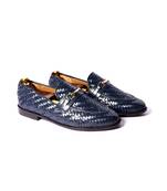 Blue solid loafers