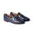 Blue solid loafers