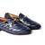 Blue solid loafers