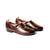 Brown woven loafers
