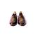 Brown woven loafers