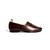 Brown woven loafers