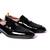 Black solid loafers