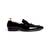 Black solid loafers
