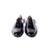 Black solid oxford shoes
