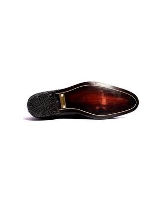 Black solid oxford shoes 5