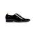 Black solid oxford shoes