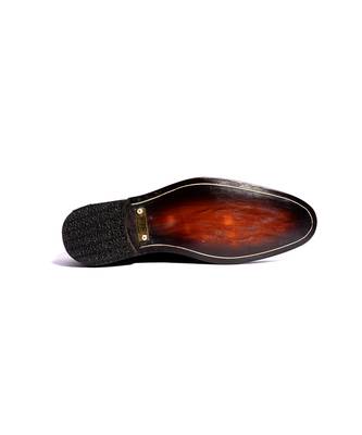 Black solid oxford shoes 5